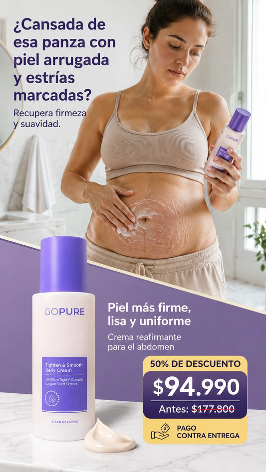 GOPURE Crema para el vientre tensa y suaviza